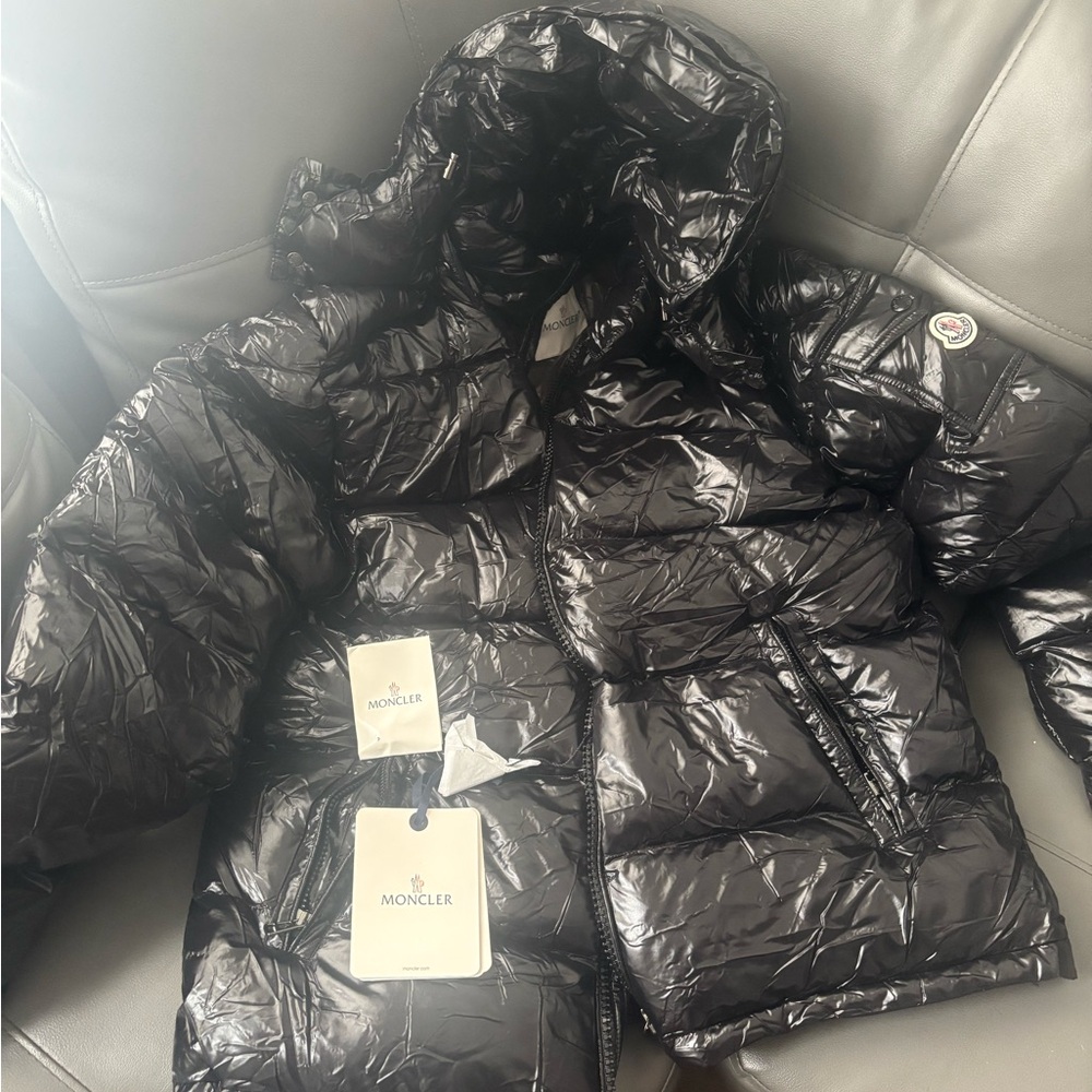 Moncler Shiny Black Puffer Jacket